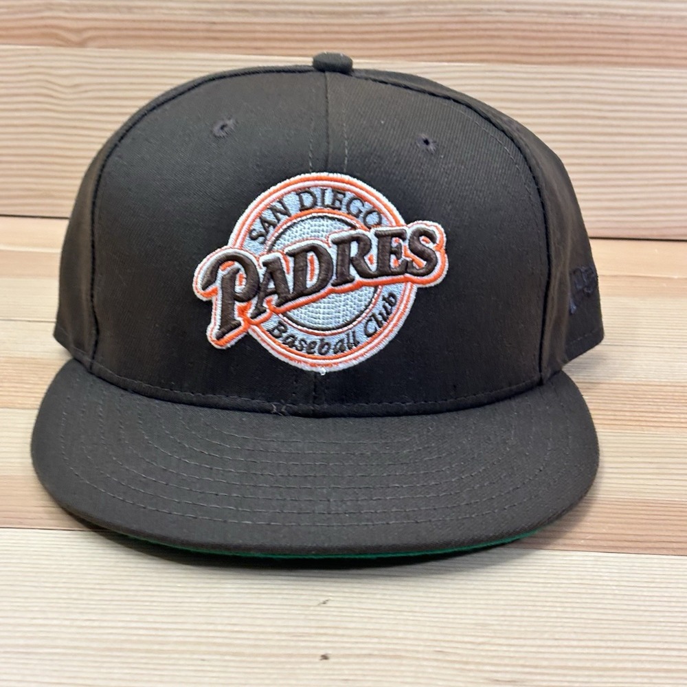 San Diego Padres New Era 59FIFTY Fitted Baseball Cap 7 1/4 Cooperstown MLB USA